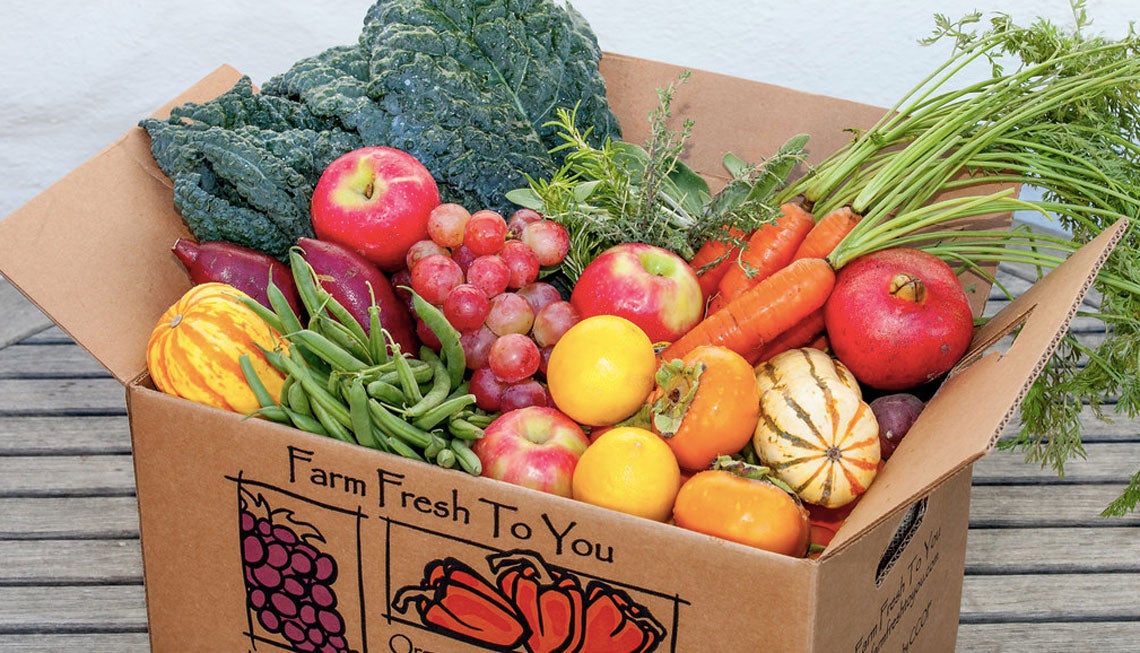 Fresh produce delivered to shop your home